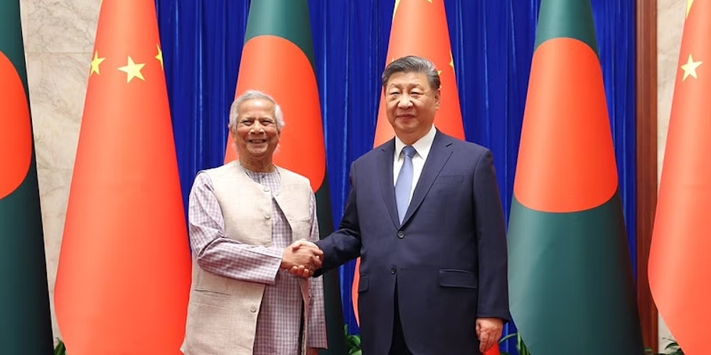 Md Yunus and Jinping meeting