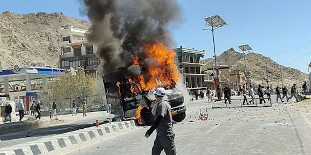 INDIA-PROTESTS-LADAKH